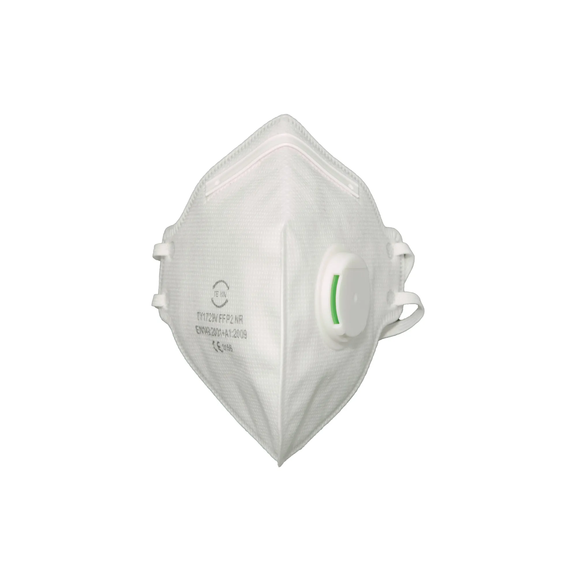 FFP2 Fold Flat Valved Disposable Masks - Case of 200 — White